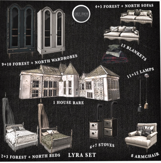 Scarlet Creative Lyra North Bed MT