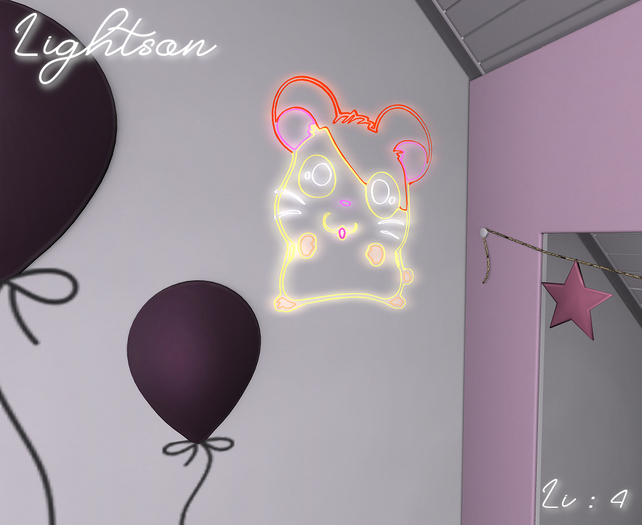 *Lightson* Hamtaro neon