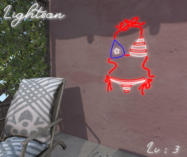 *Lightson* 4th july bikini