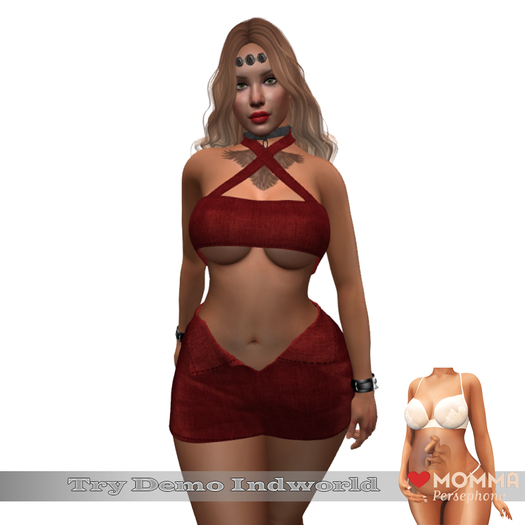 !!! Revna !!! Idun skirt and top set Red