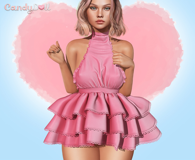 _CandyDoll_ Cara Dress Raspberry