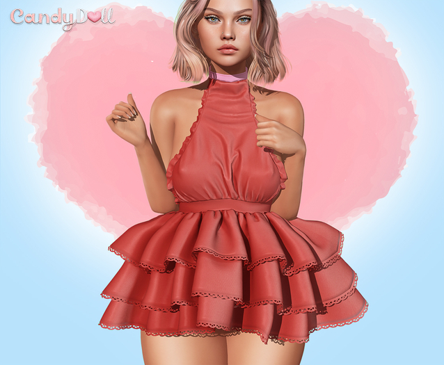 _CandyDoll_ Cara Dress Cherry