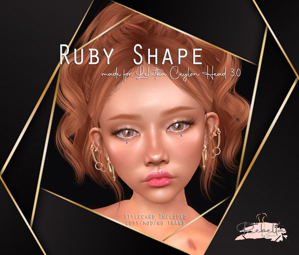 Rebella - Shape Ruby LeLUTKA Ceylon Head 3.0/Maitreya