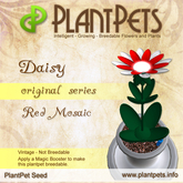 PlantPet Seed [Daisy *Original Red Mosaic*] rare Release Year 2010