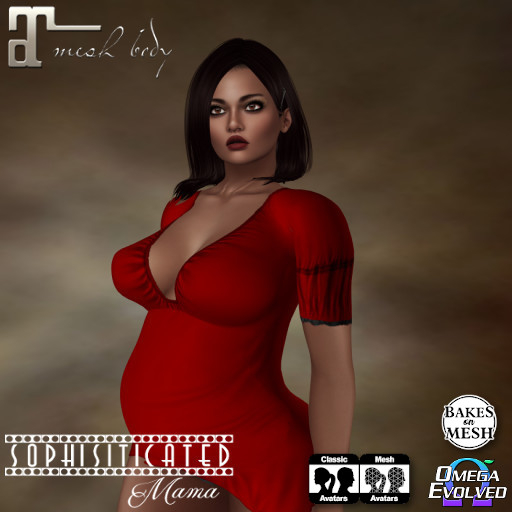 *SM* Omega Maternity Applier Hope Top Red