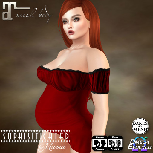 *SM* Omega Maternity Applier Cay Top Red