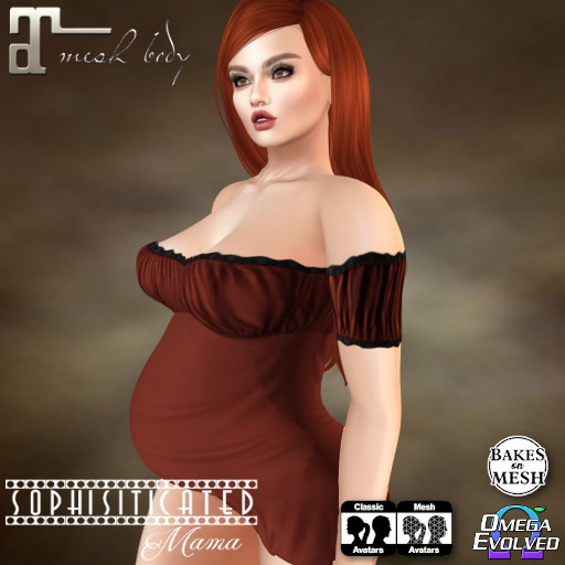 *SM* Omega Maternity Cay Outfit Orange BoM Included