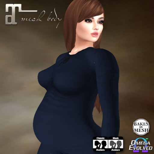 *SM* Omega Maternity Fae HUD - Blue