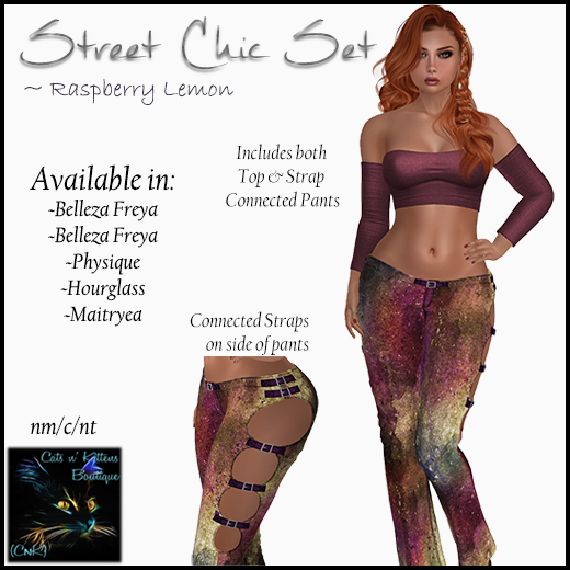 CnK: Street Chic Sets ~Rasperry Lemon  (Boxed)
