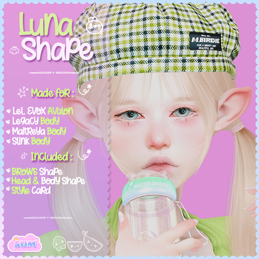 [ SUM ] LUNA SHAPE // EVO X AVALON ♡