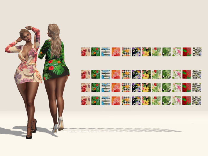 CLS - Dress 001 - Floral Pack 1