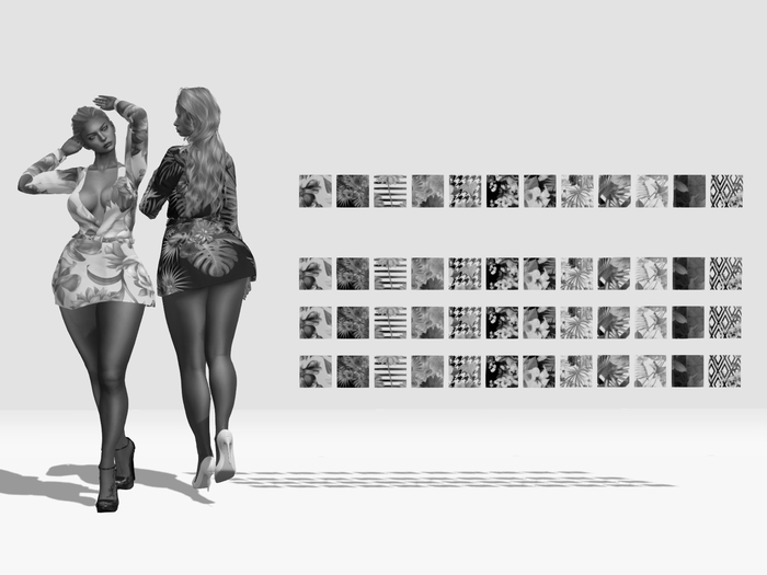 DEMO -  CLS - Dress 001 - Floral Pack 1