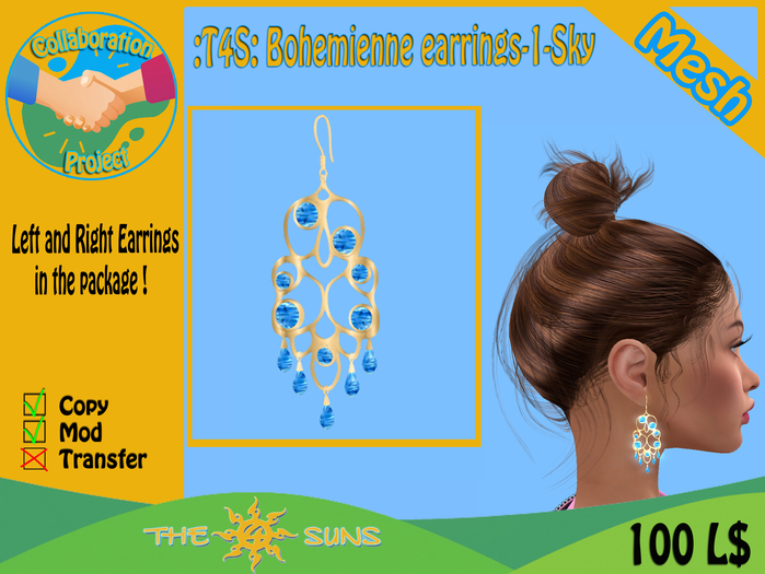 :T4S: Bohemienne earrings-1-Sky