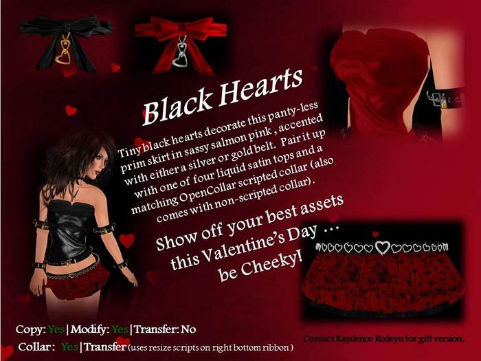  Black Hearts Set
