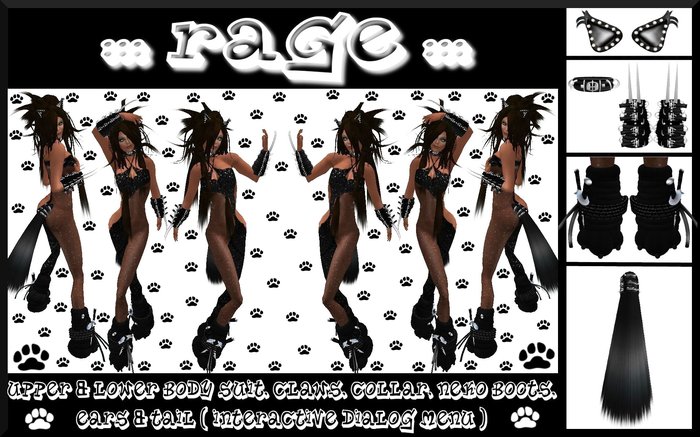 T&C ::: Rage ::: Neko Outfit (Punk/Goth/Urban)