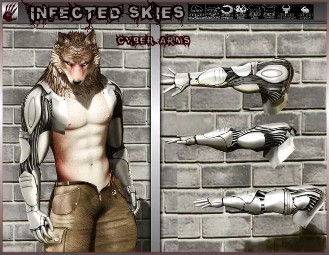 *IS* Cyber Arms Furry Silver