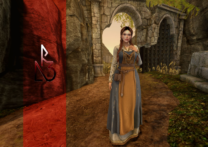 //R3D// Viking Dress Signy - Blue