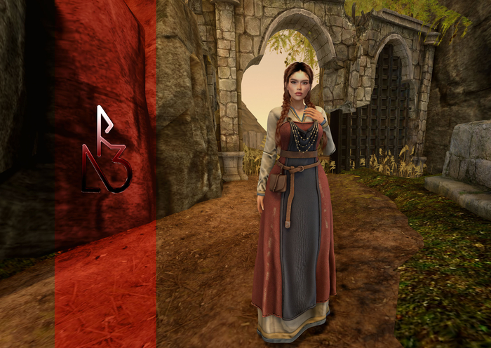 //R3D// Viking Dress Signy - Red
