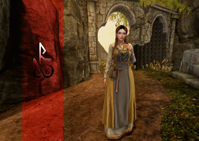 //R3D// Viking Dress Signy - Yellow