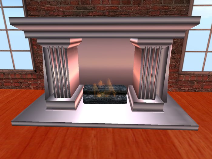 !Trio! Fireplace- Silver