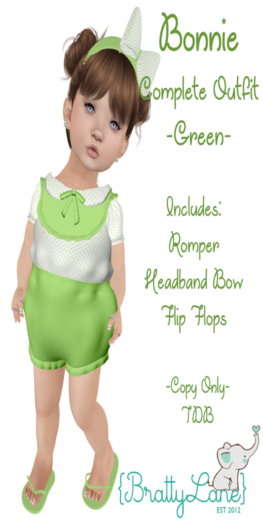{BL}Bonnie Complete Outfit-Green
