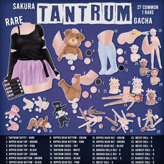 {Sakura} Tantrum Outfit - Lara - RARE