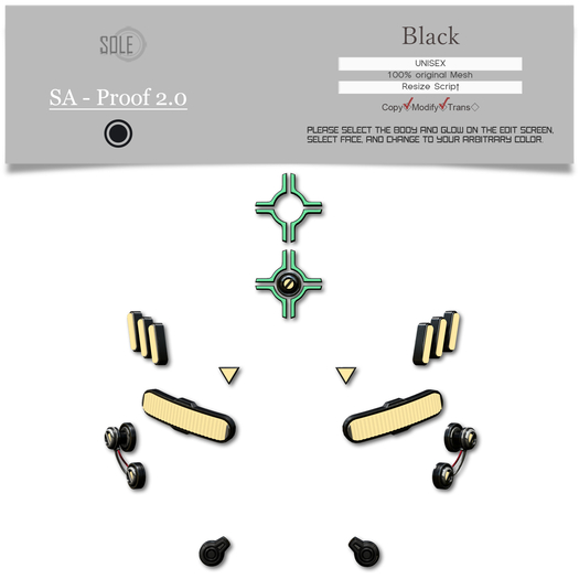 :::SOLE::: SA - Proof 2.0 (Black)