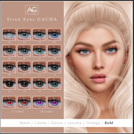 AG. Siren Eyes Gacha - Mesh - 14