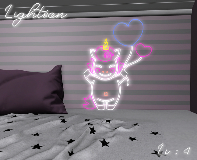 *Lightson* Uni balloon neon