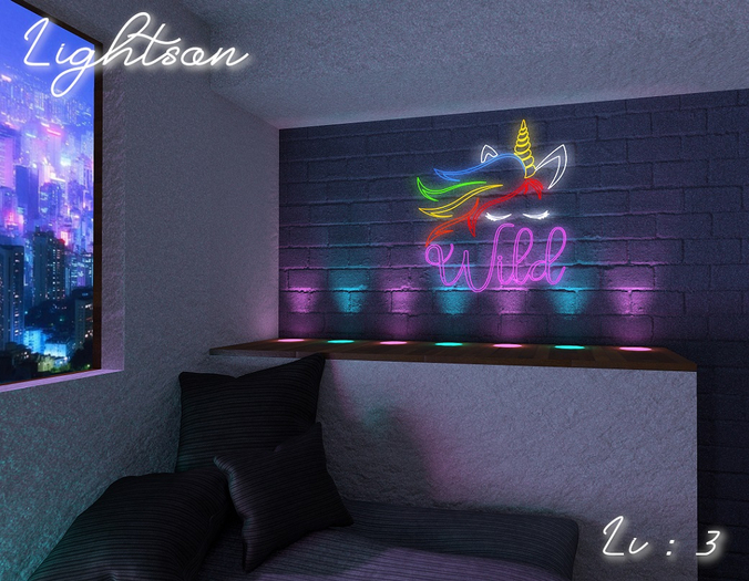 *lightson* Wild unicorn neon