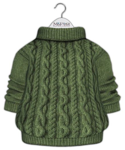 [M] Bebe T&Y Oversized Sweater (Fitted) - Green Tea