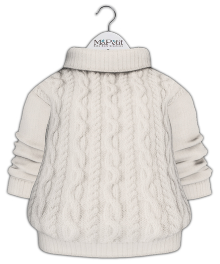 [M] Bebe T&Y Oversized Sweater (Fitted) - Alabaster