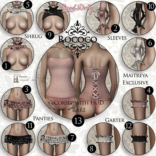 .::Dead Dollz::. 10. Rococo - Sleeves - Black Common