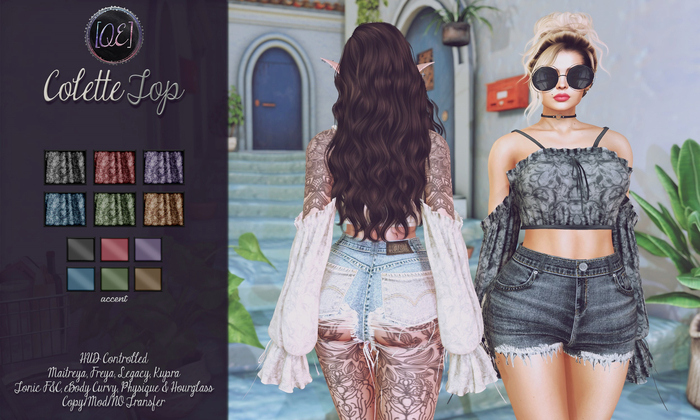 [QE] Colette Top -Dark-