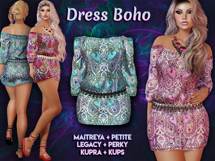 ::WD: Dress Boho - Blue