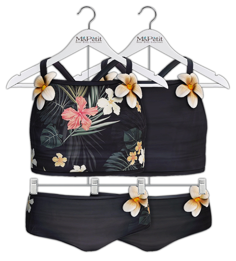 [M] Bebe T&Y Ellie Tankini (Fitted) - Noir