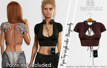 Kyra Female Top Burgundy - Maitreya Lara, Lara Petite, Kupra Original, Legacy - FashionNatic