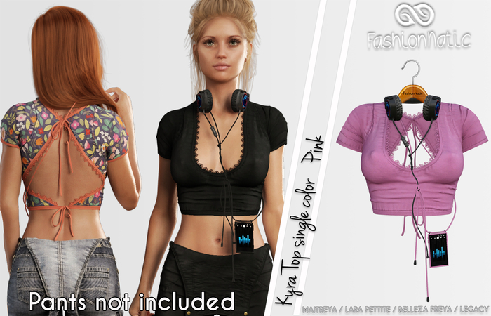 Kyra Female Top Pink - Maitreya Lara, Lara Petite, Kupra Original, Legacy - FashionNatic