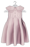 [M] Bebe T&Y  Wren Pleated Dress (Fitted) - Sugar Pearl