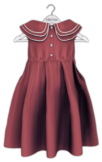 [M] Bebe T&Y  Wren Pleated Dress (Fitted) - Plum