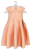 [M] Bebe T&Y  Wren Pleated Dress (Fitted) - Peach