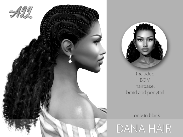 Dana Braid & Ponytail [All hair]  DEMO