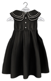 [M] Bebe T&Y  Wren Pleated Dress (Fitted) - Noir