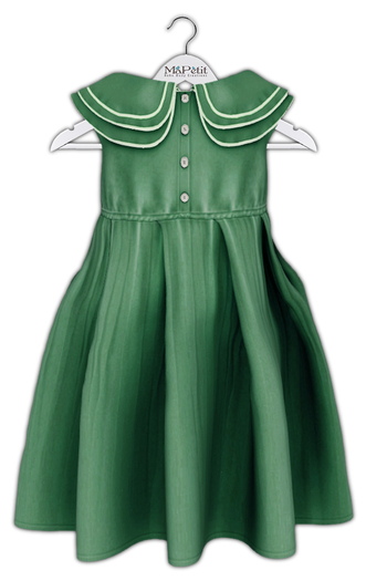 [M] Bebe T&Y  Wren Pleated Dress (Fitted) - Green Tea