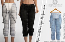 Kyra Female Capri Overall/ Pants Light Blue Jeans - Maitreya Lara, Lara Petite, Kupra Original, Legacy - FashionNatic
