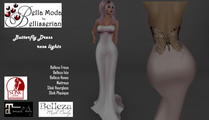 Dress Butterfly - rose lights