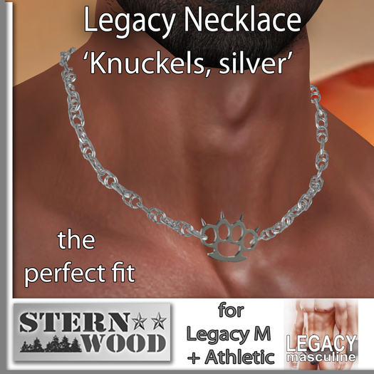 {JS} Legacy Necklace 'Knuckles' - silver - unrigged
