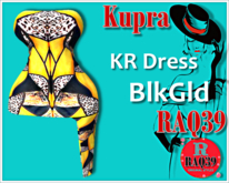 [R39] Kupra KR Dress BlkGld