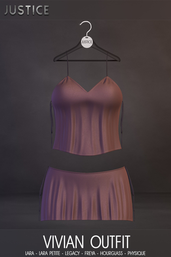 [JUSTICE] VIVIAN OUTFIT - CHOCOLATE