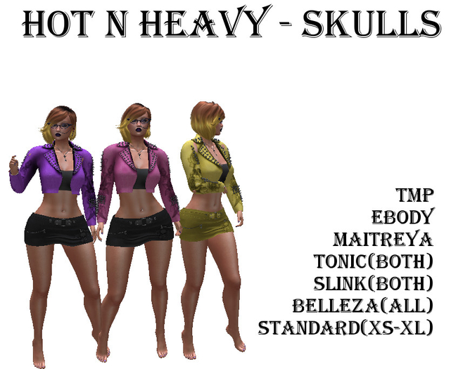 Hot N Heavy - Skulls All Colors